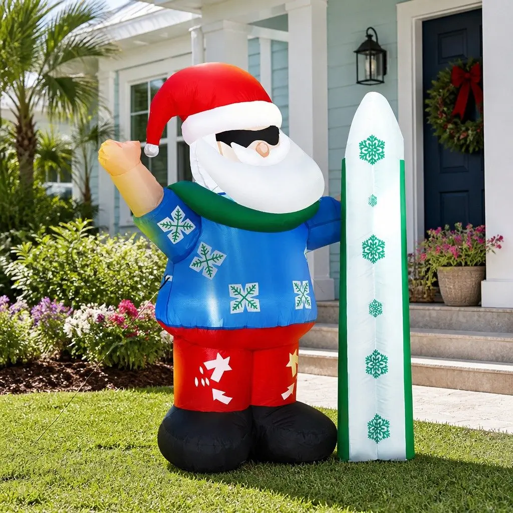 Illuminated 1.6M Christmas Inflatable Santa Decoration