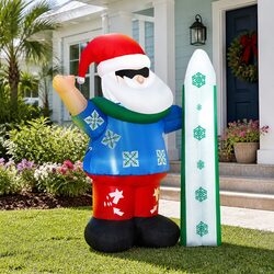 Illuminated 1.6M Christmas Inflatable Santa Decoration