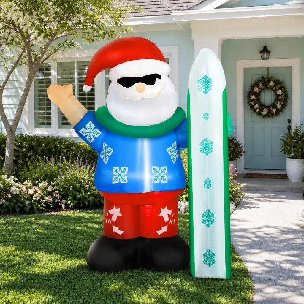 Illuminated 1.6M Christmas Inflatable Santa Decoration