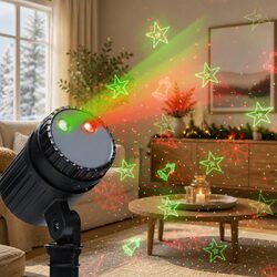 Robust Laser Light Projector for Holiday Outdoor Displays