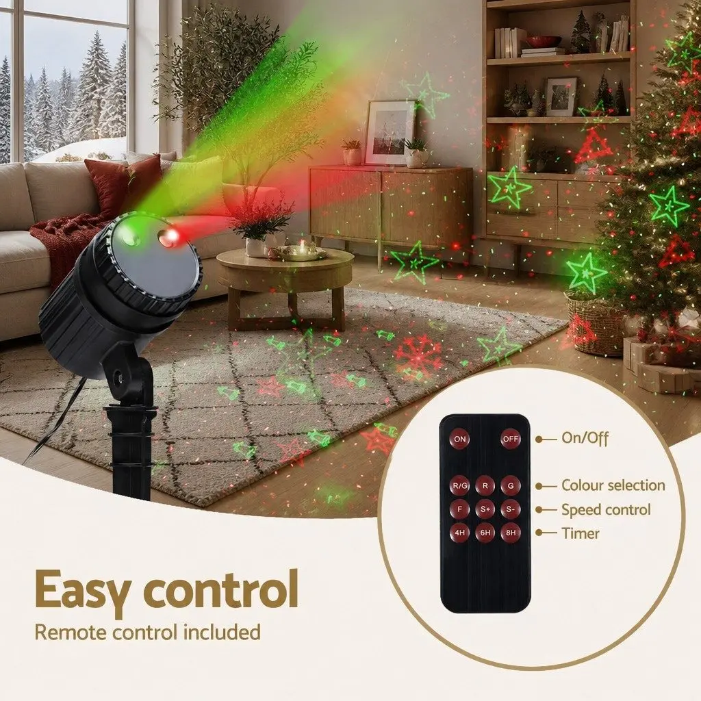 Laser Light Projector ABS Red Green 5-10m Outdoor Decorations