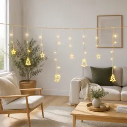 138 LED Icicle Lights 3M Warm White for Holidays