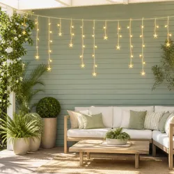 Premium 160 LED Icicle Lights 6M Warm White for Holidays