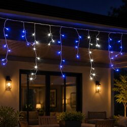 Stunning 20M Icicle Lights with 800 LED Blue Bulbs