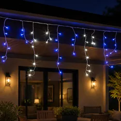 Stunning 20M Icicle Lights with 800 LED Blue Bulbs