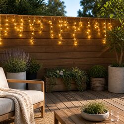 20M Icicle Christmas Lights 800 LED Warm White Outdoor Indoor Decor String