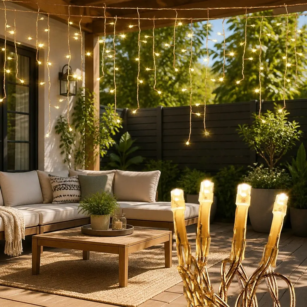 Icicle Lights 20M LED Warm White Outdoor Indoor String 800 Bulbs