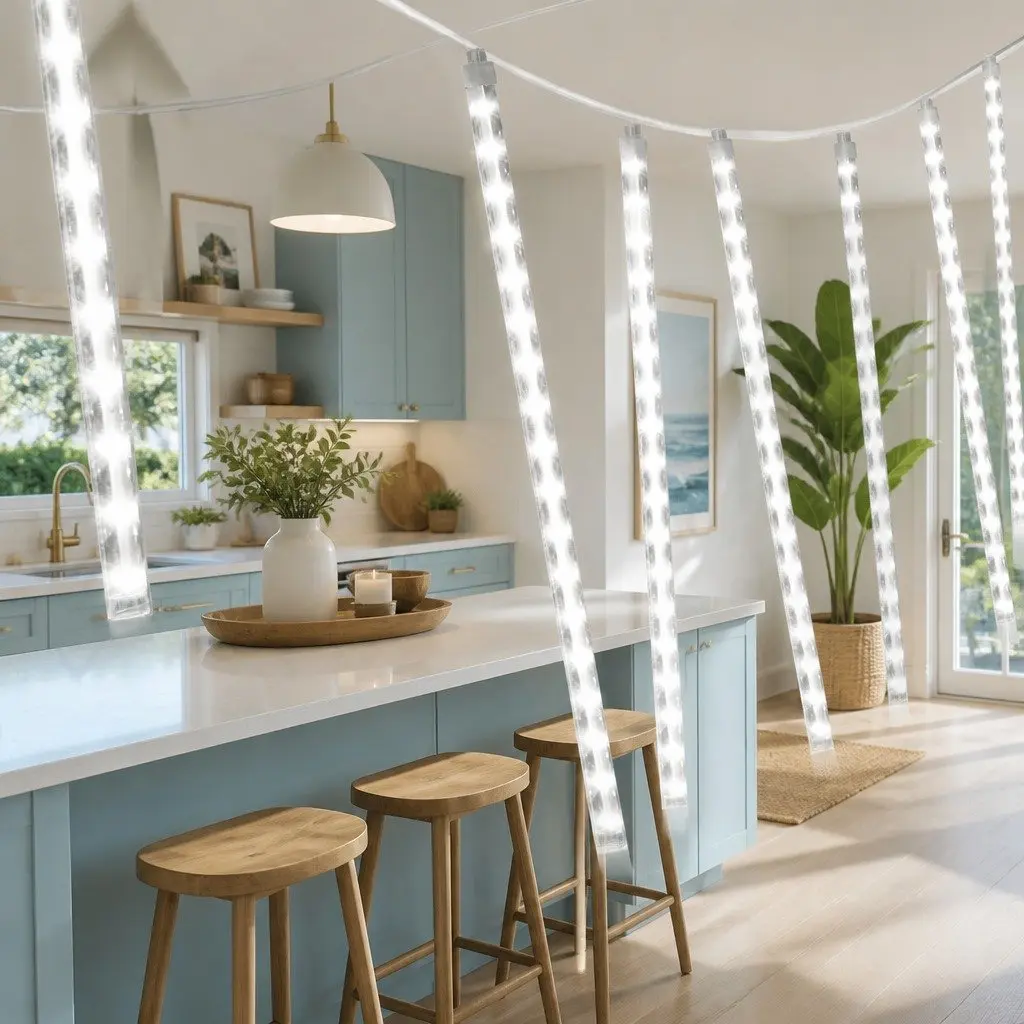 7M Christmas Icicle Shower Lights with 288 LEDs