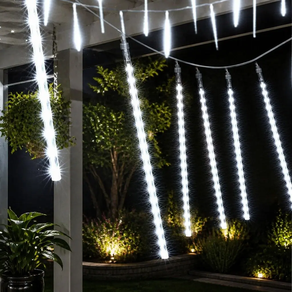 7M Christmas Icicle Shower Lights with 288 LEDs