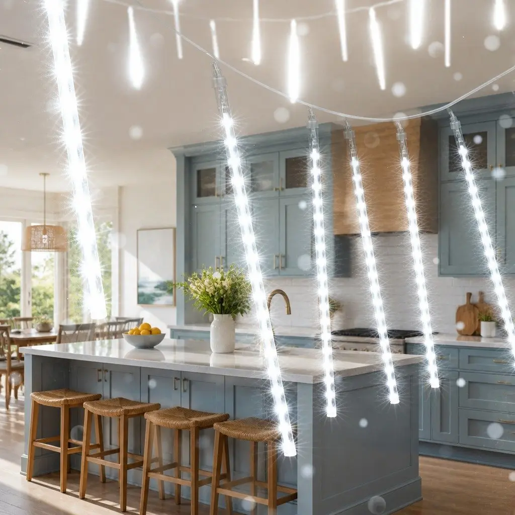 7M Christmas Icicle Shower Lights with 288 LEDs