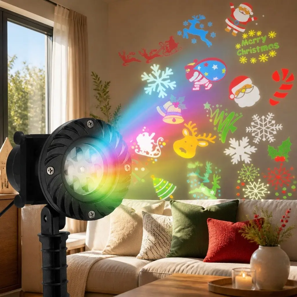 Laser Light Projector ABS Multicoloured 12 Designs