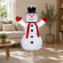 Stunning Christmas Light Snowman 1.7M with 200 LED Bulbs