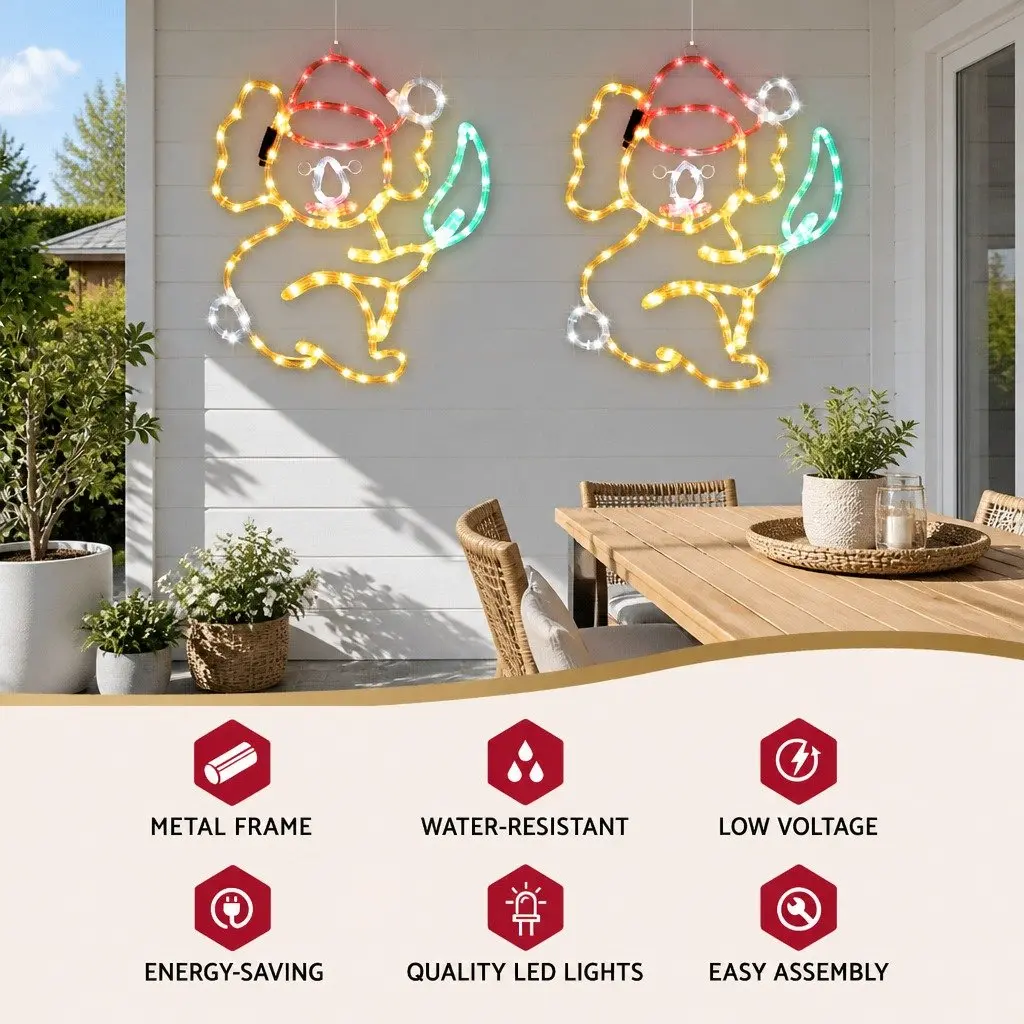 LED Christmas Lights Multicolour 216 Bulbs 5 Meter Outdoor Garden Decoration