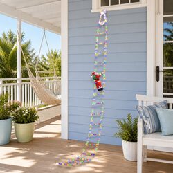 Multicolour Christmas Ladder Lights 300 LED 3.5M with Santa