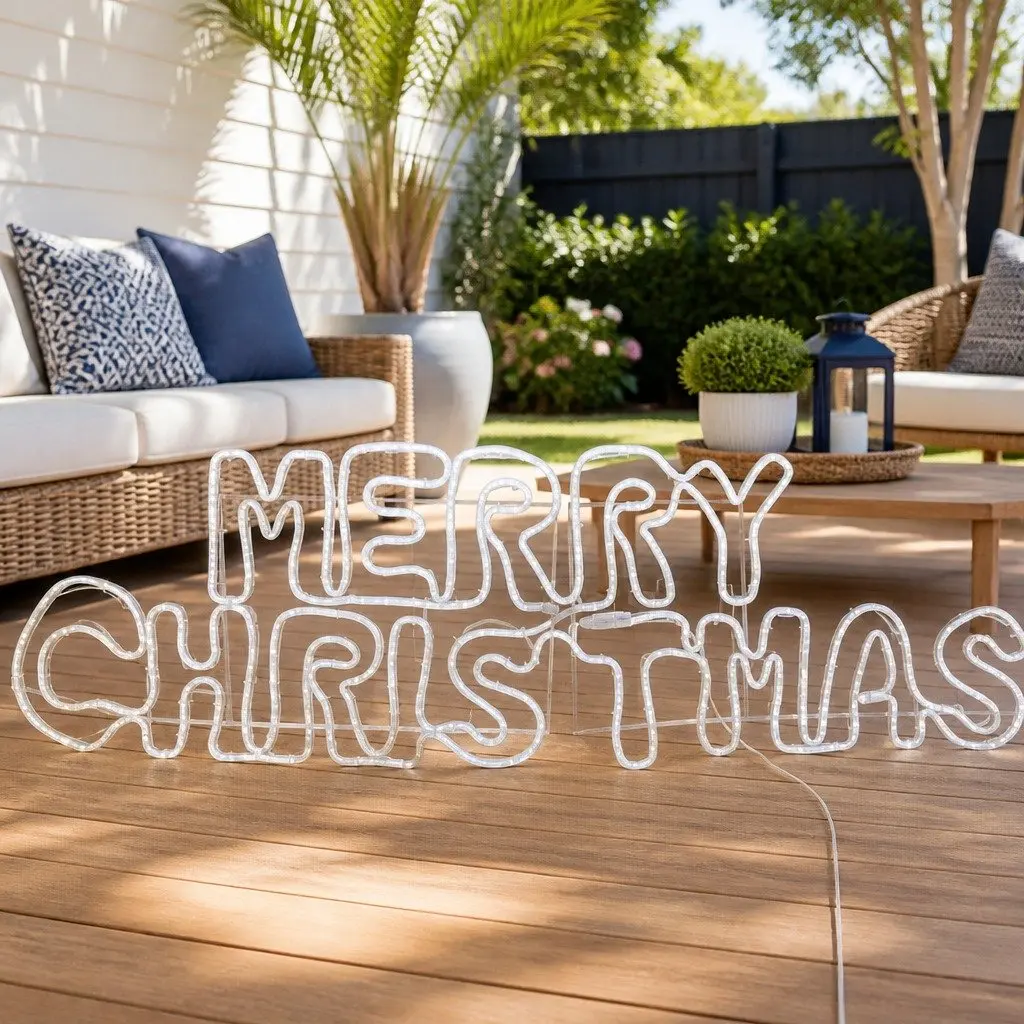 LED Rope Light Multicolour 1.6M 360 Bulbs Outdoor Christmas Decoration