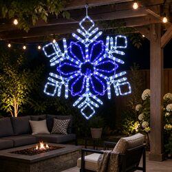304 LED Multicoloured Snow Motif Christmas Lights