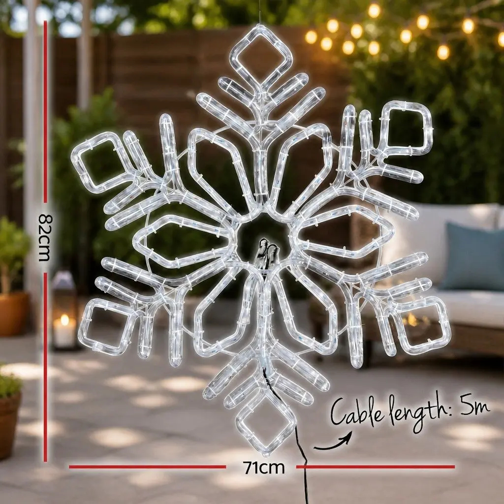 304 LED Multicoloured Snow Motif Christmas Lights