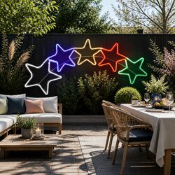 Durable LED Christmas Rope Light 1.25M 560 Multicolour