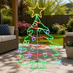 Multicolour LED Christmas Rope Light with 288 Bulbs