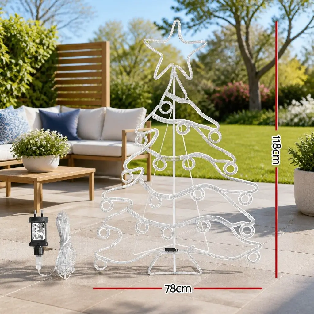 LED Christmas Light Multicolour 1.18M Rope 288 Bulbs Outdoor Decoration