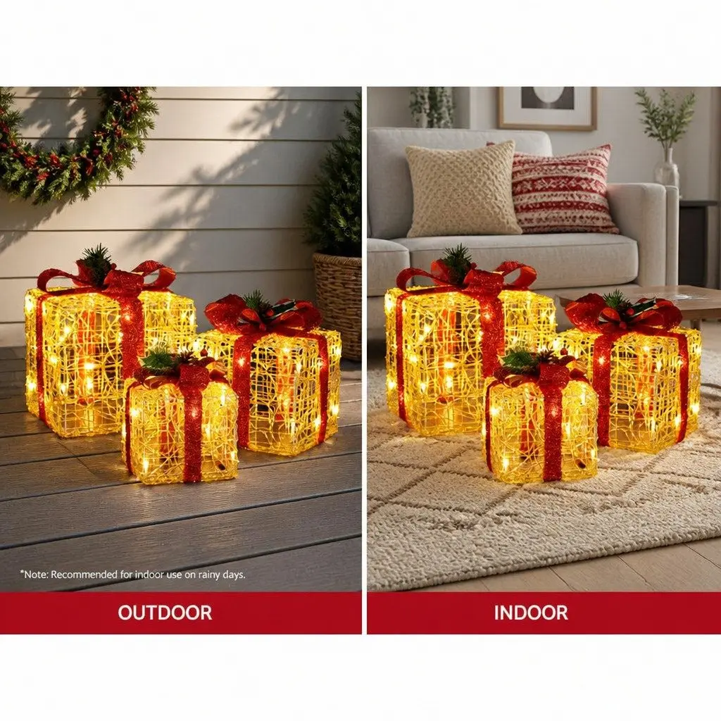 Christmas Lights Gift Box Set with 48 LED Bulbs
