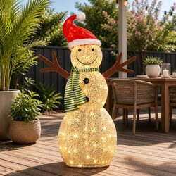 Durable 3D Snowman LED Lights 0.97M for Indoor Outdoor
