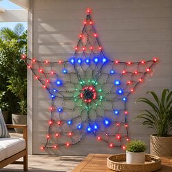 Stunning 130 LED Multicoloured Snow Motif Christmas Lights