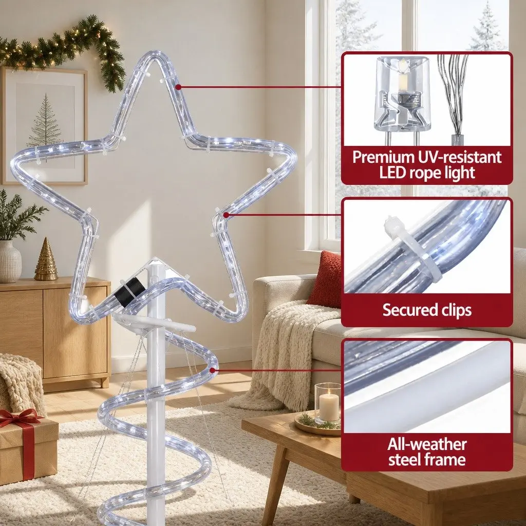 LED Christmas Tree Metal 1.88M Multicoloured