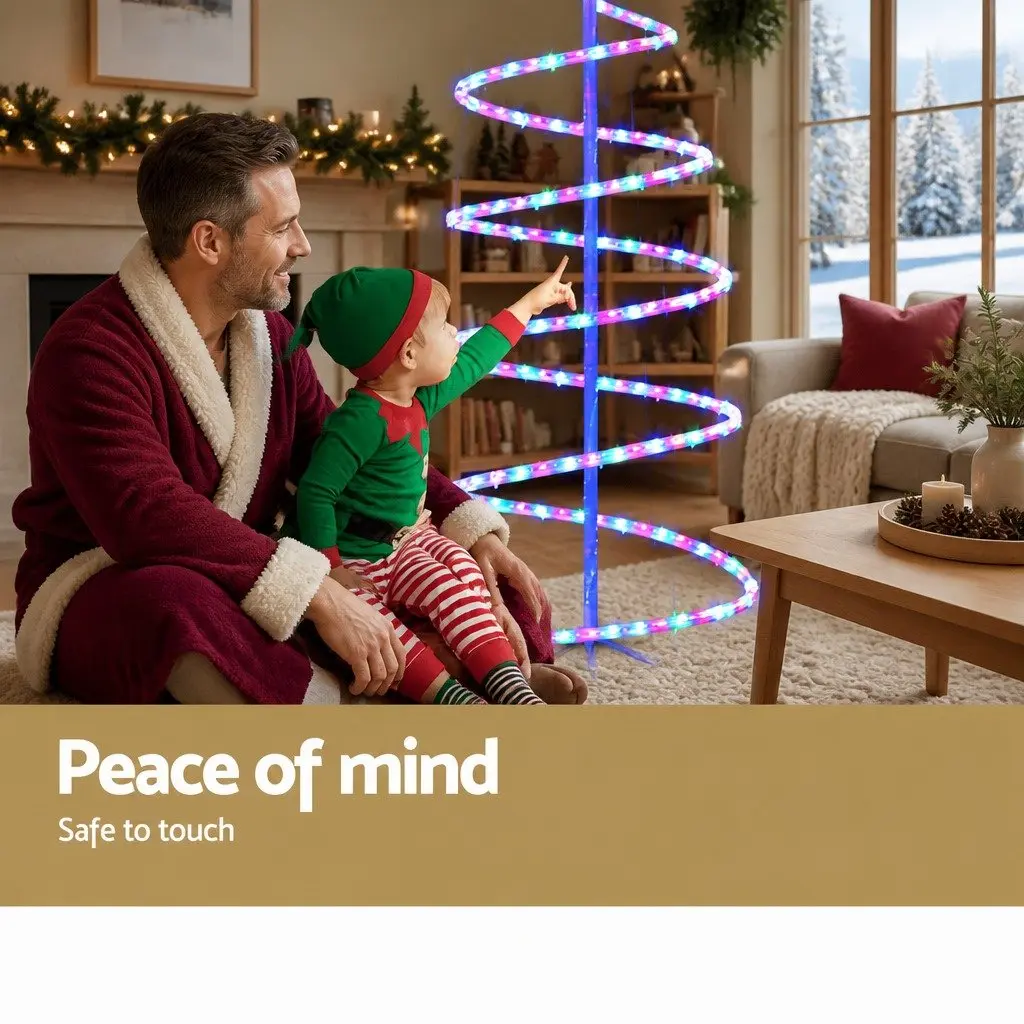 LED Christmas Tree Metal 1.88M Multicoloured