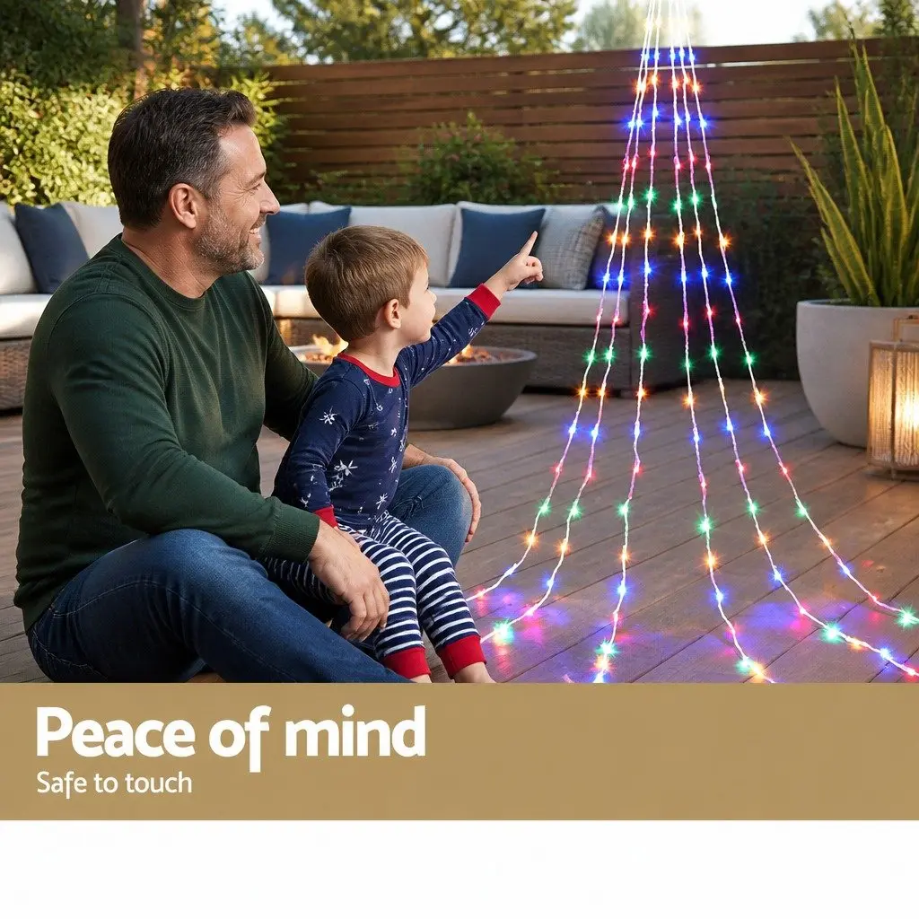 Solar Christmas Lights Multi-Coloured LED 3M String Light Outdoor Decorations