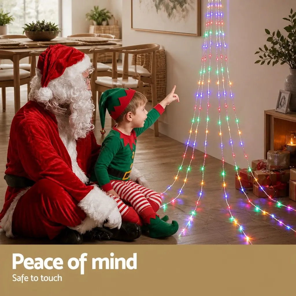 Cascading Solar LED String Lights with 320 Bulbs, 5M