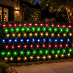Sturdy 600 LED Multicolour Net String Lights 5M x 3M