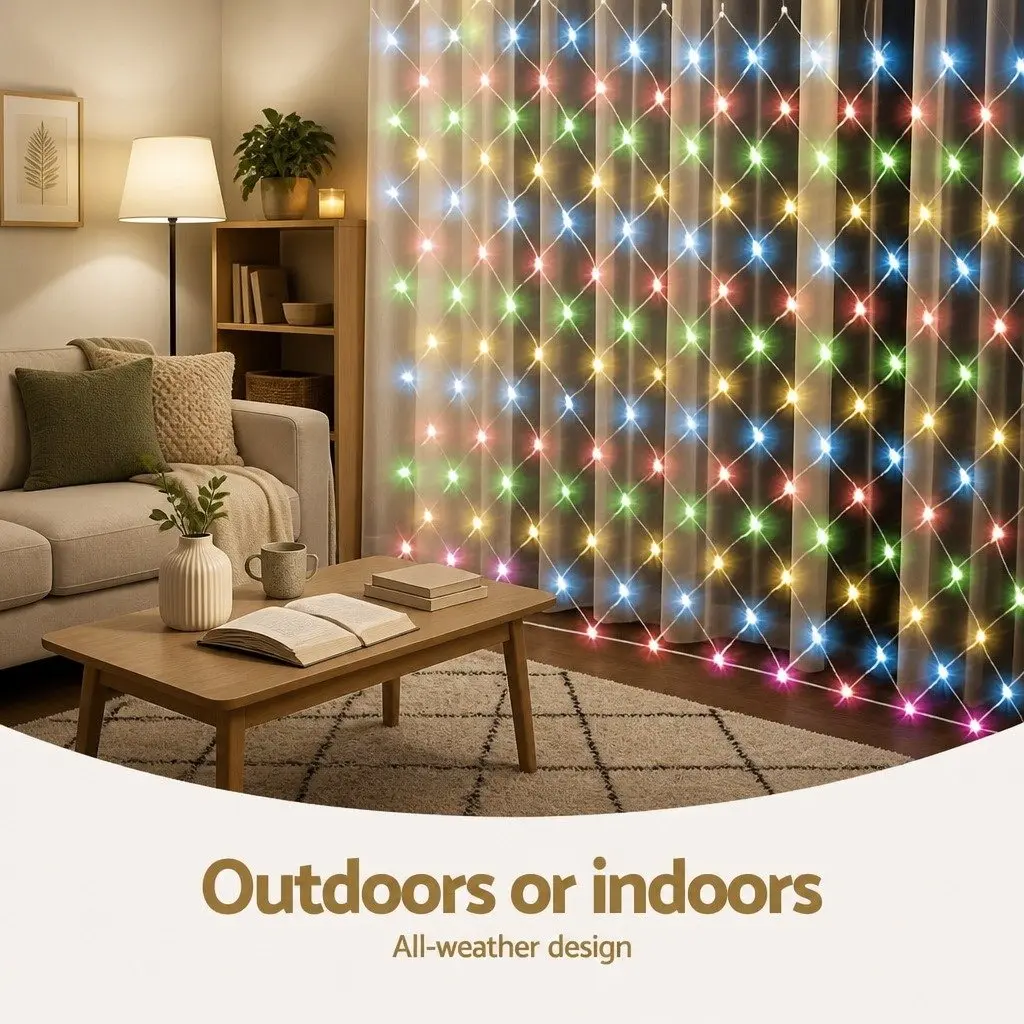 Net String Lights LED 5M x 3M Multicolour