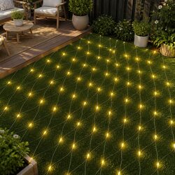 1000 Warm White LED Net String Lights for Outdoor Decor