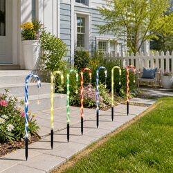 High-Quality 8 PCS Christmas Path Ground Lights with 72 LEDs