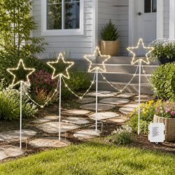 144 LED Star Ground Lights for Pathway Decoration
