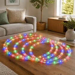 20M Christmas Rope Lights with 600 LED Multicolour String