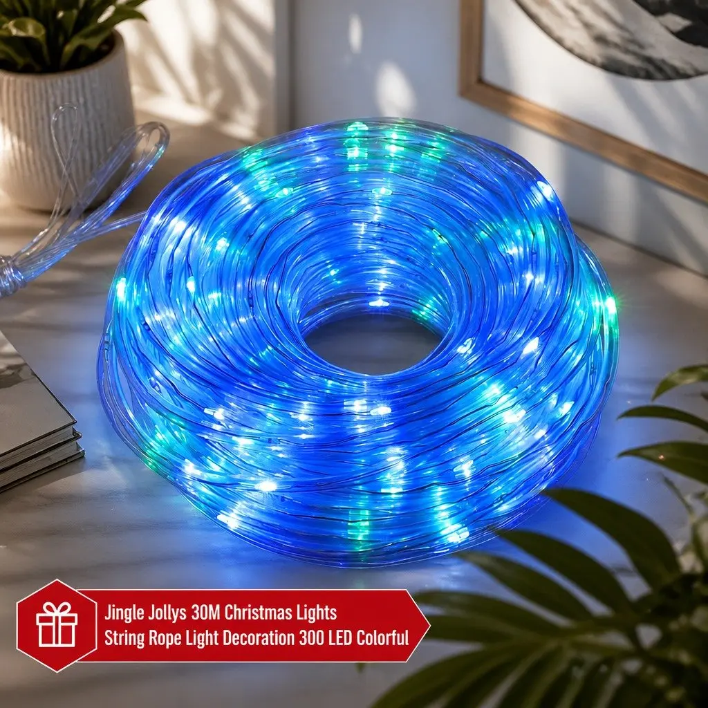 30M Rope Lights with 300 LED Multicolour Lights