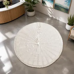 Knitted Christmas Tree Skirt 120cm - Quality Home Decor