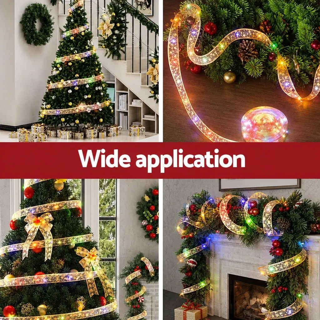 Ribbon String Light 20M 200 LED Golden Multi-coloured Indoor Outdoor