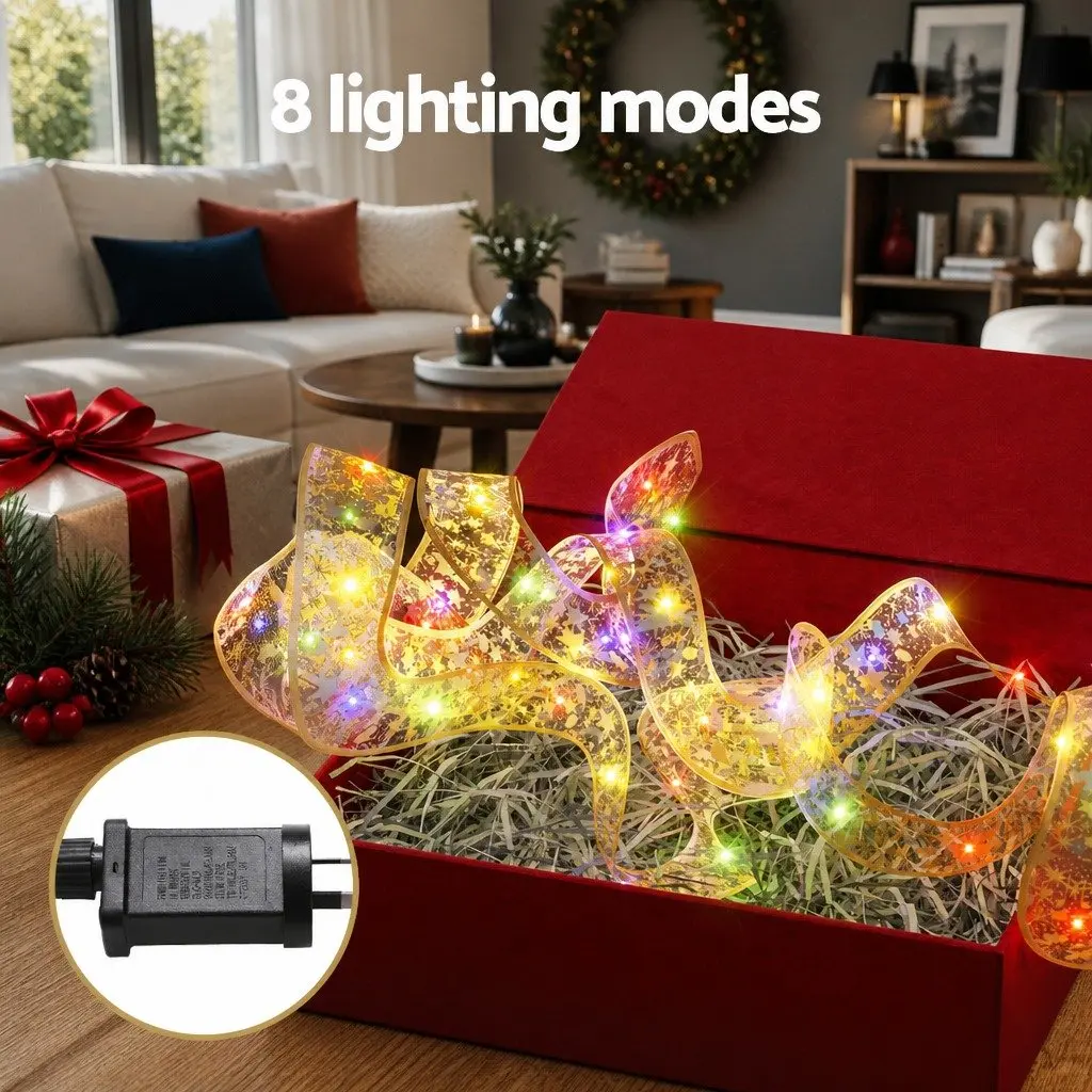 Ribbon String Light 20M 200 LED Golden Multi-coloured Indoor Outdoor