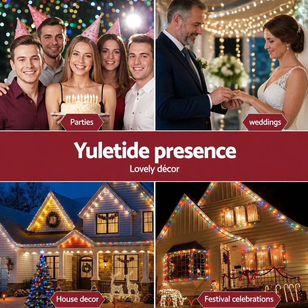 15M Solar LED Christmas String Lights with 36 Bulbs