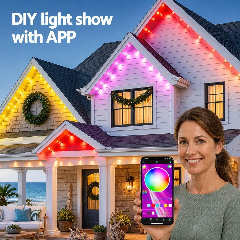 15M Solar LED Christmas String Lights with 36 Bulbs