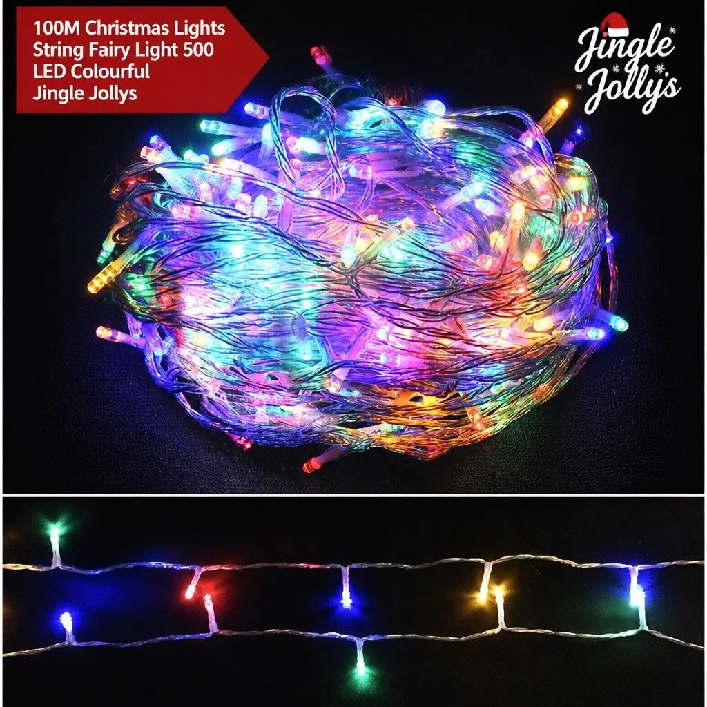 Christmas String Lights LED 50M Multi-Coloured Indoor Outdoor