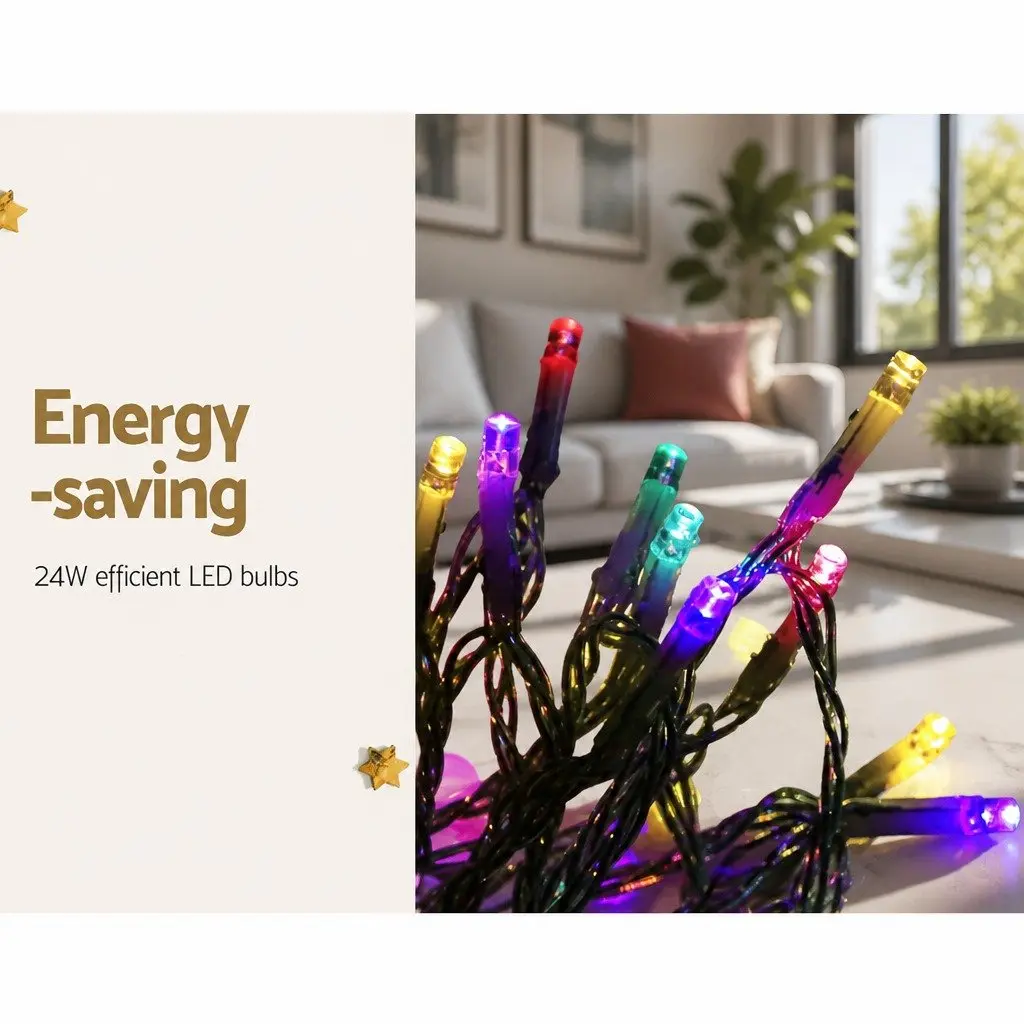 Christmas String Lights LED 50M Multi-Coloured Indoor Outdoor