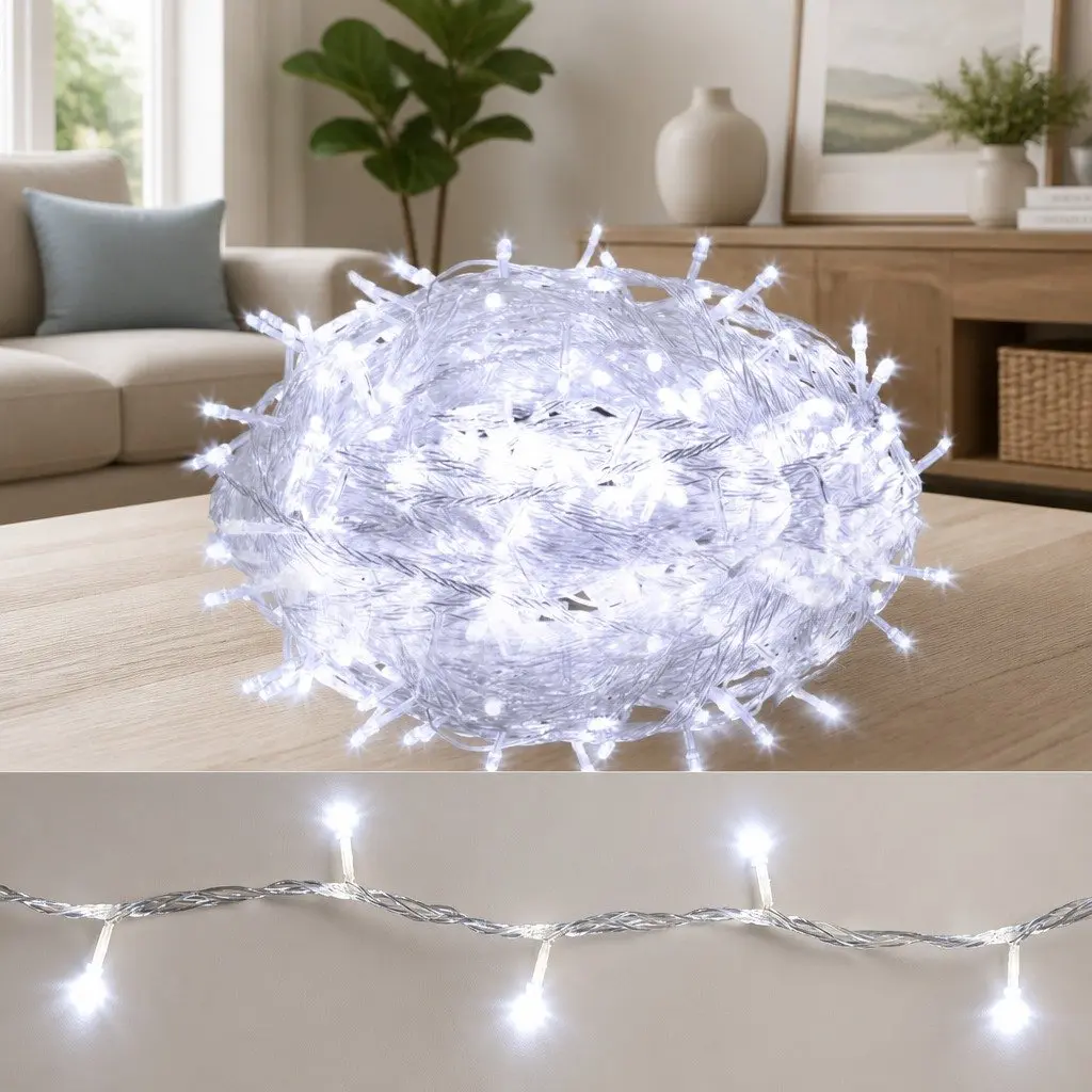 Christmas String Lights LED 100M Cool White Outdoor Indoor