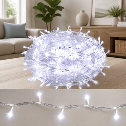 100M LED String Lights - 500 Bulbs Cool White 8 Modes