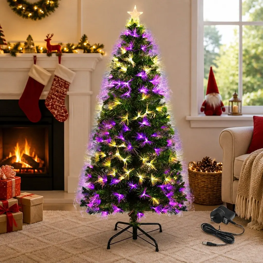 Fiber Optic Christmas Tree PVC 1.8M Green