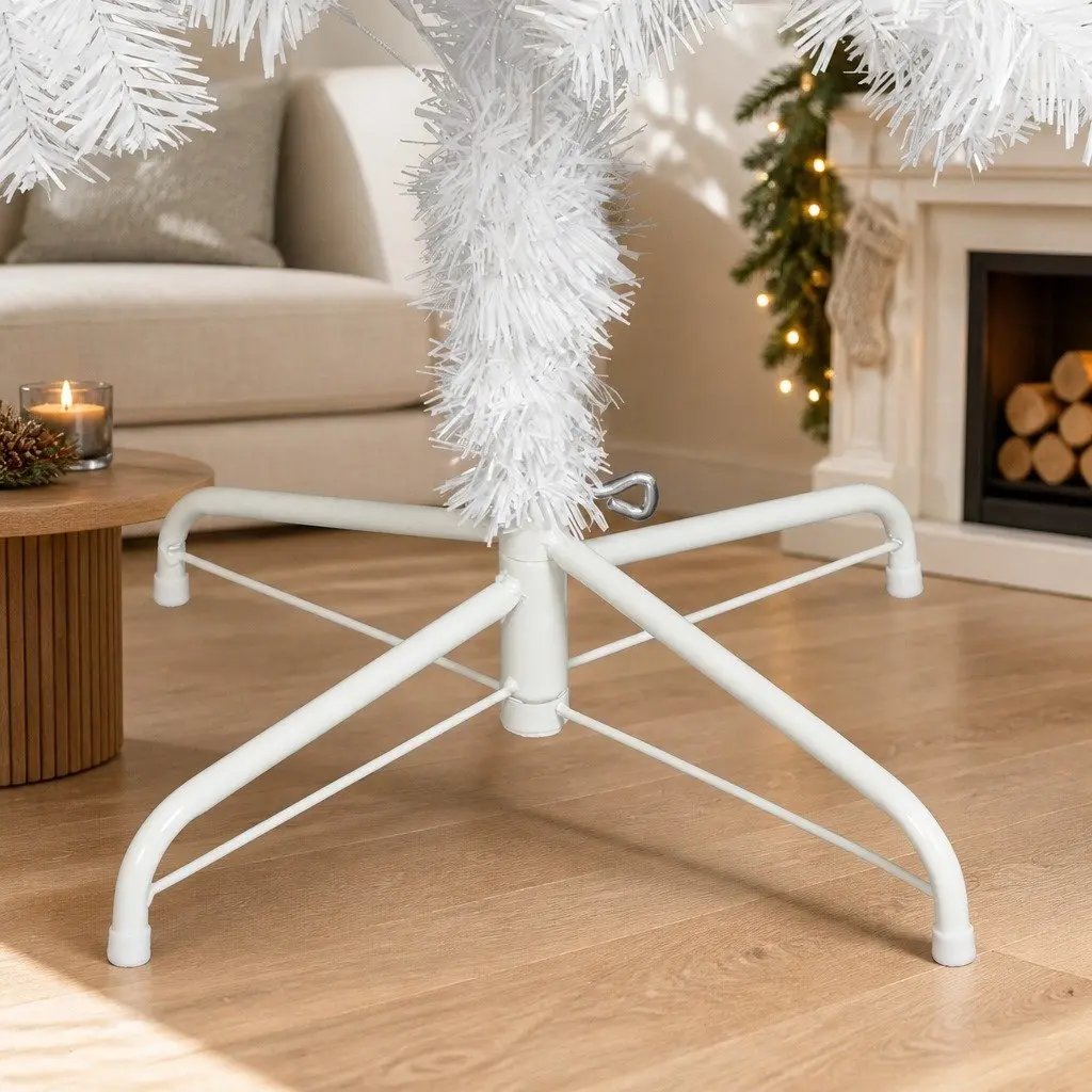 Christmas Tree PVC 1.5M White Compact Small Space Decor