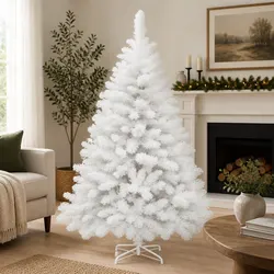 Durable White Christmas Tree 1.8M with 670 PVC Tips